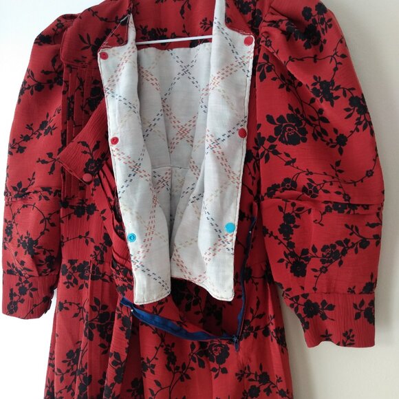 Amish Mennonite Girl Handmade Cape Dress 29" Chest 26"W Handmade Modest Children - Picture 14 of 14